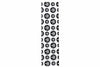 Grip Tape - BW Deck Leaf Bubbles on CLEAR - SK8420