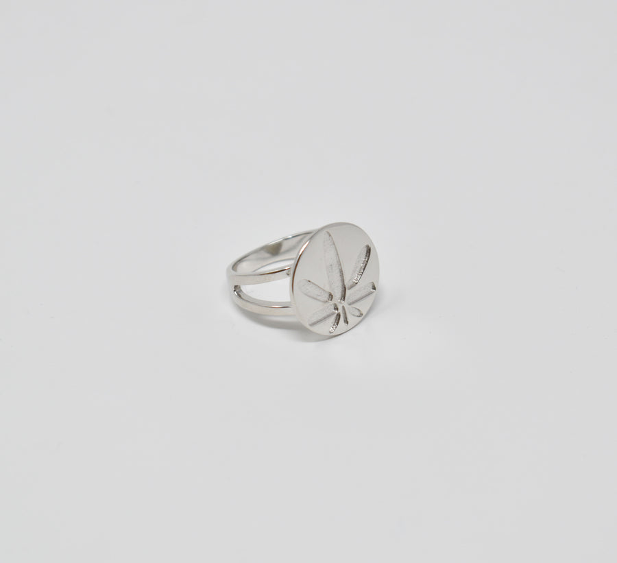 Sterling Silver Deck Leaf Ring - SK8420